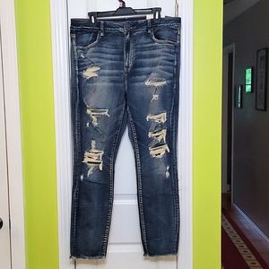 NWT American Eagle Hi Rise Jegging Cropped 18 Long